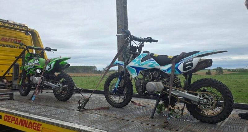  - Ils roulent en motos de cross non homologué sur la voie publique, aperçoivent les gendarmes et accélèrent : mauvaise idée