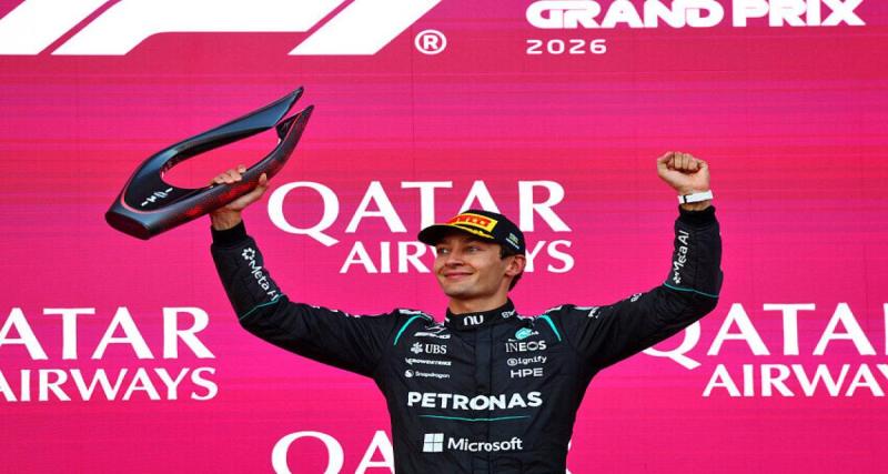F1 : Russell frappe fort et réduit l’écart avec Antonelli, le classement après Bakou