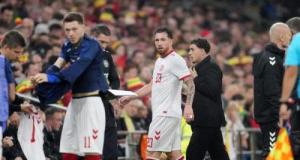 OM : nouveau gros coup dur pour Genesio, Højbjerg sort sur blessure avec le Danemark