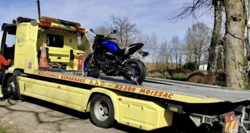 Flashé à plus de 200 km/h au guidon de sa moto, sa fin de trajet prend une autre tournure à la vue des gendarmes