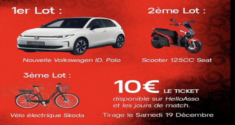 Le Guingamp Handball a décidé de mettre les petits plats dans les grands pour sa tombola 2026 Une voiture électrique à gagner pour un ticket à 10 euros Le premier lot est particulièrement attractif : une Volkswagen ID. Polo 100 % électrique, d’un