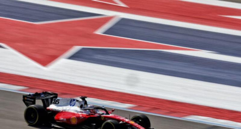  - Grand Prix des Etats-Unis : Charles Leclerc domine les EL1 à Austin, Verstappen dans le rythme, les Français hors du Top 10