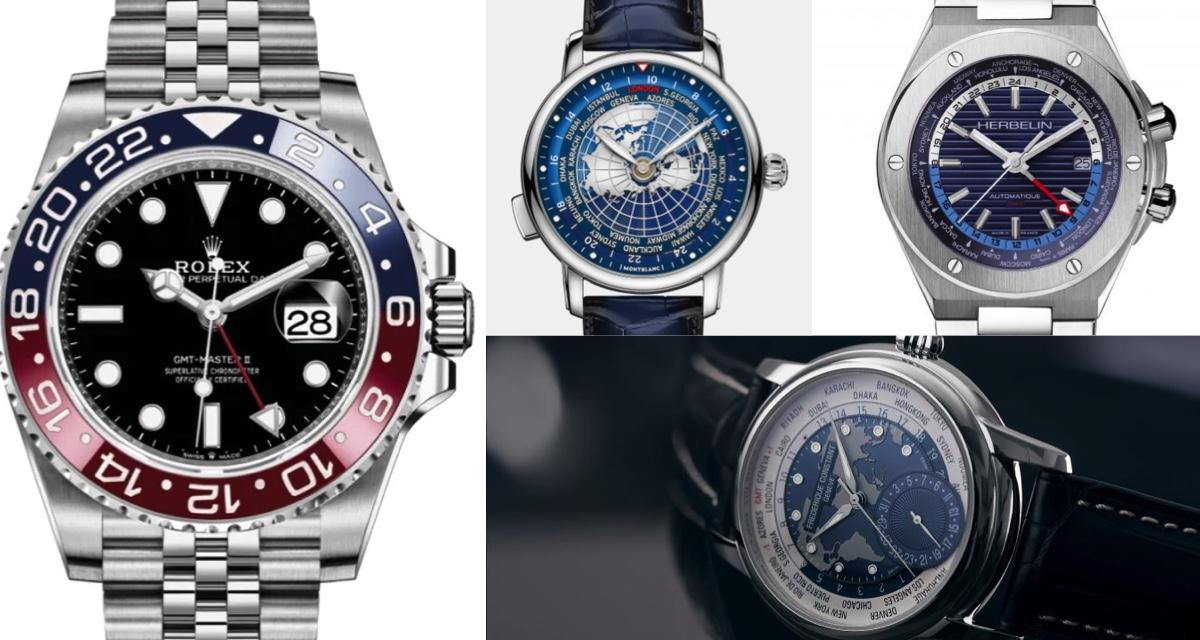 Les principales complications : GMT, Worldtimer ou l’heure dans le monde