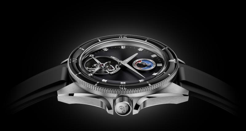 Pour son 75e anniversaire, Yema affirme ses ambitions avec la Yachtingraf Tourbillon Maréographe - Design et robustesse