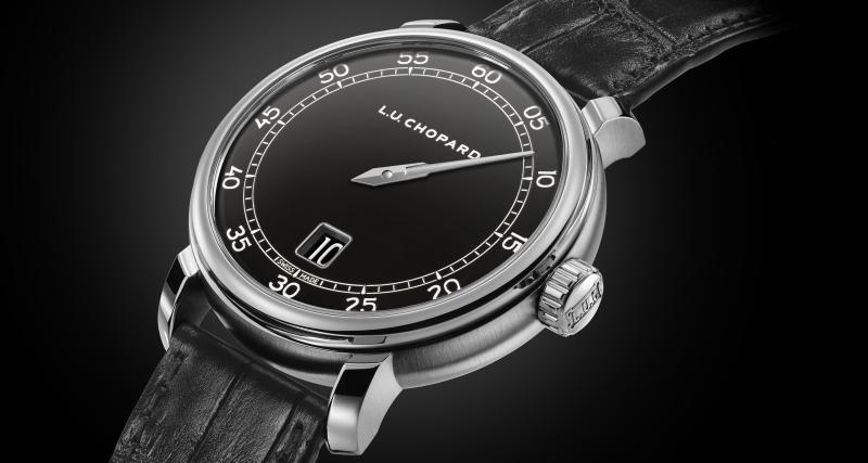 Chopard L.U.C Quattro Spirit 25 : ultra moderne émail Grand Feu noir - Un émail Grand Feu d’un noir intense