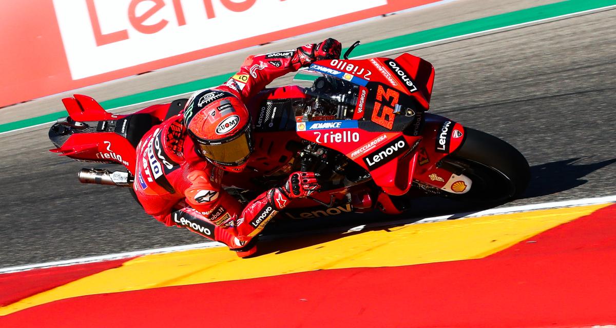 Moto GP Aragon 2022 : pole de Bagnaia, la grille de départ