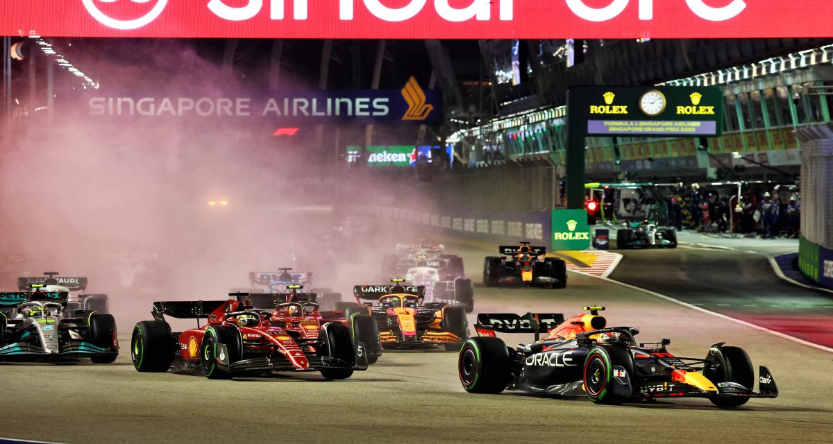 Le départ du Grand Prix de Singapour