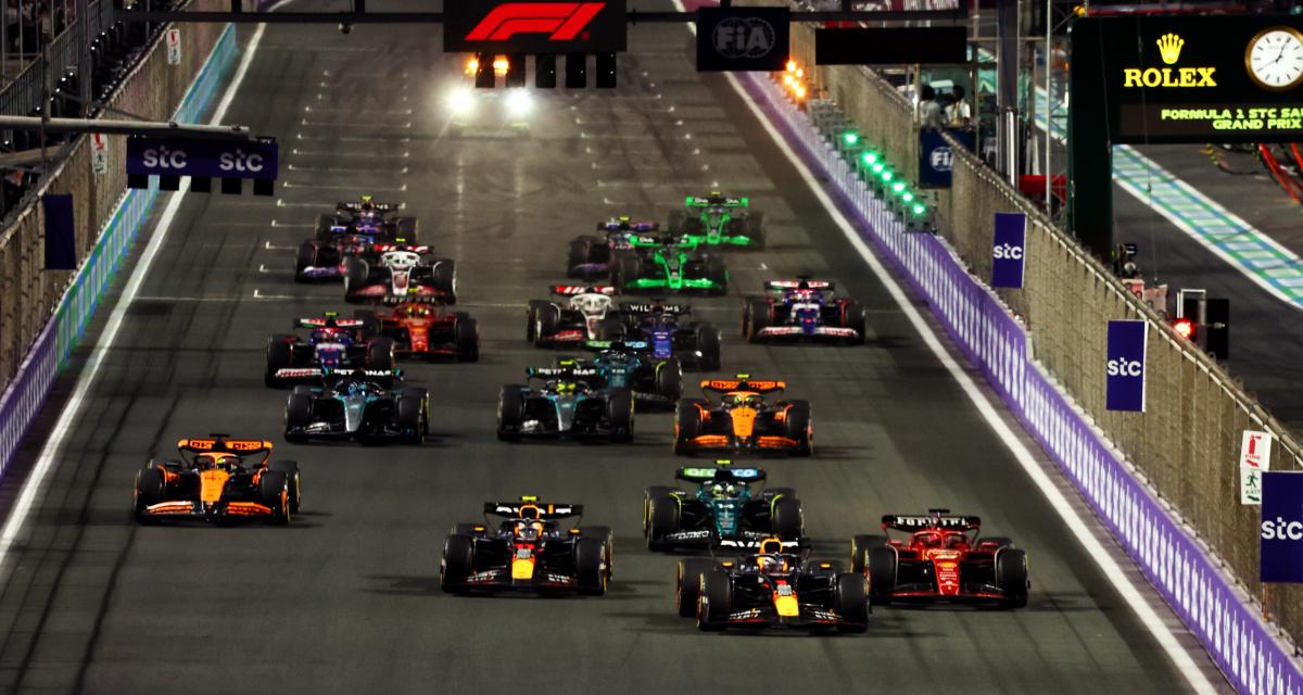 Le départ du Grand Prix d'Arabie saoudite 2024