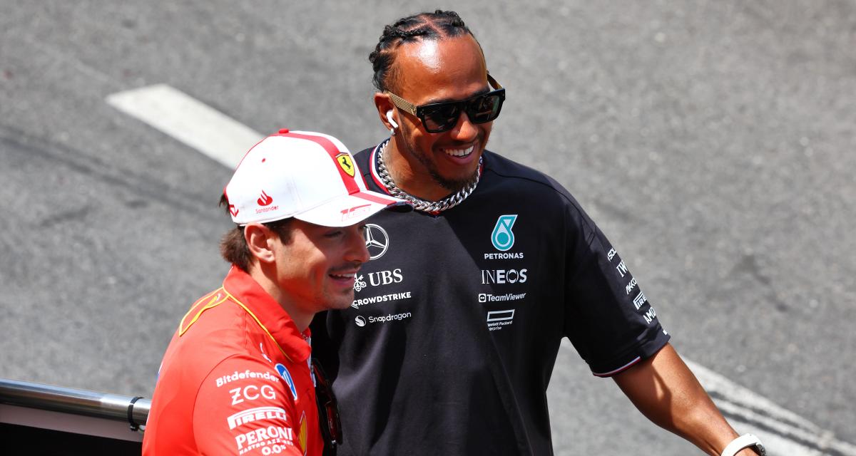 Avant de se retrouver chez Ferrari, Lewis Hamilton et Charles Leclerc se présentent ... leurs chiens