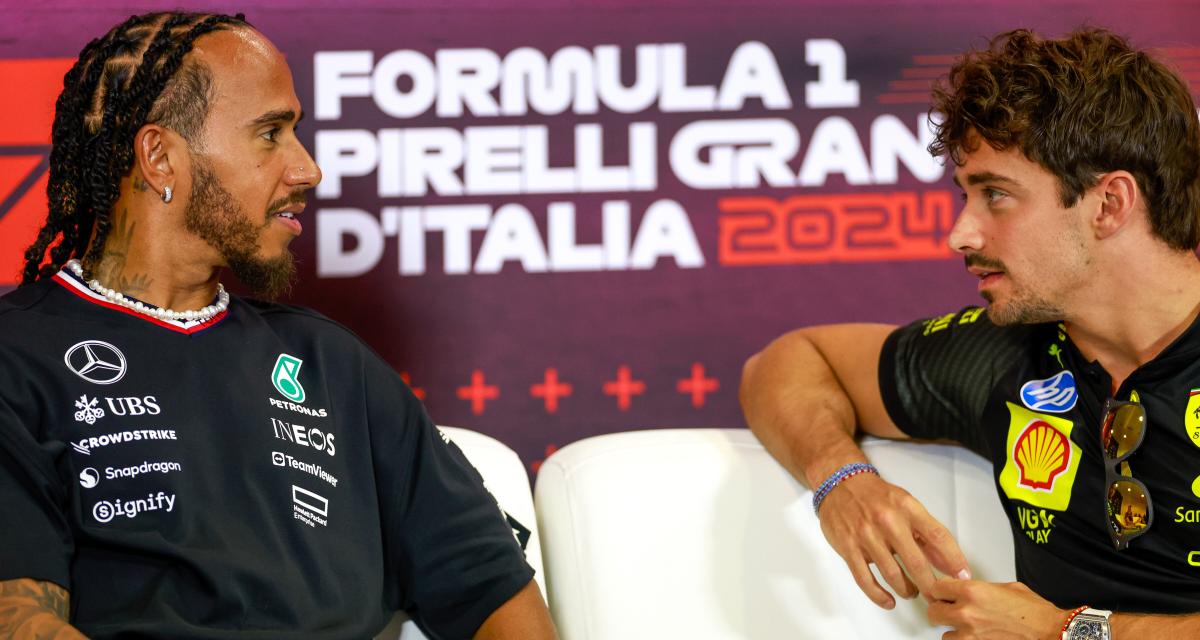 Vidéo - Lewis Hamilton parle italien avec Charles Leclerc à Monza