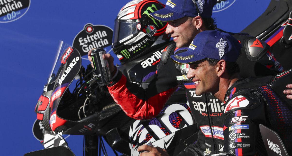 GP du Brésil : écrasante victoire de Bezzecchi, Jorge Martin offre à Aprilia un beau doublé