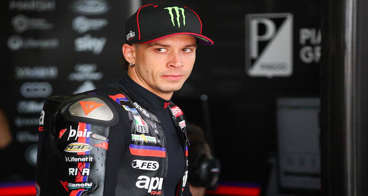 Aprilia : après sa fracture, Bezzecchi remonte sur une moto… et ça change tout