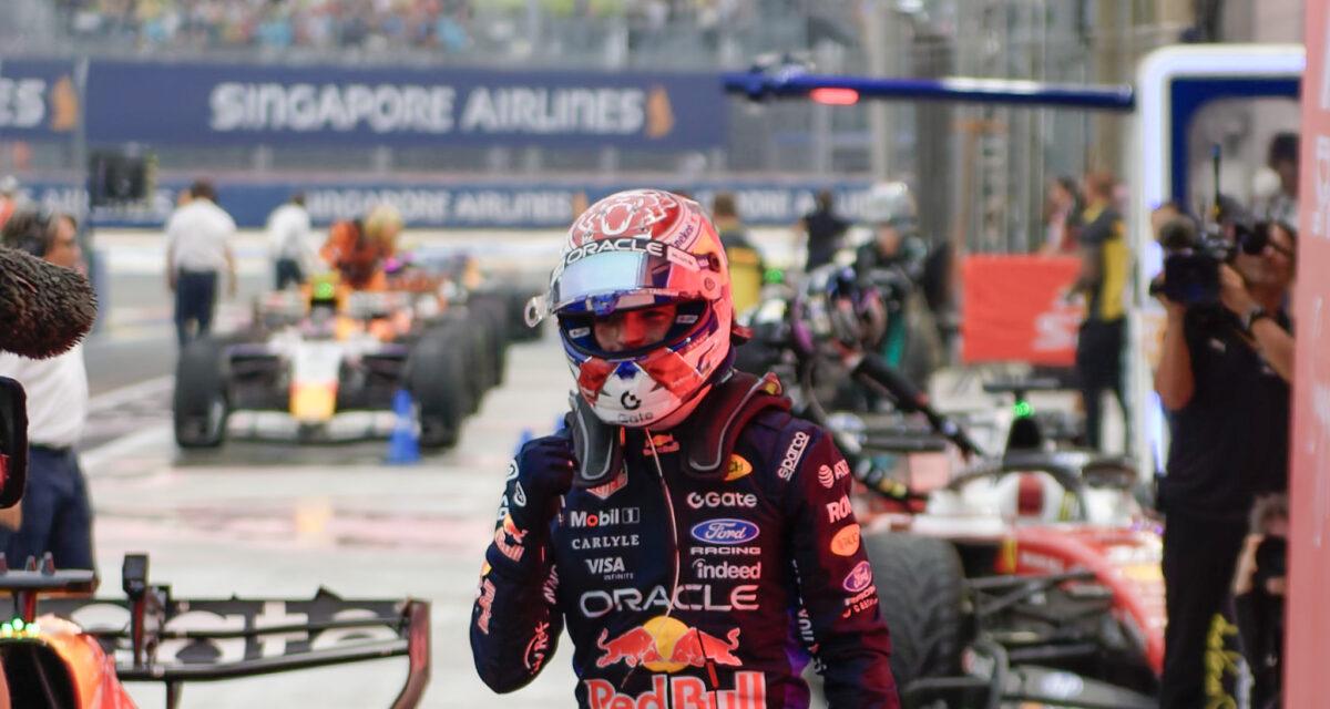 Grand Prix de Singapour : Verstappen en pole devant les deux Ferrari, Hadjar éliminé en Q1