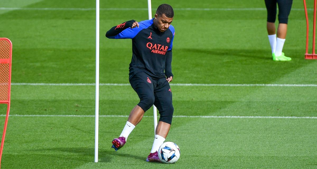 Mbappé est de retour à l'entraînement. Comme ici en septembre 2022.