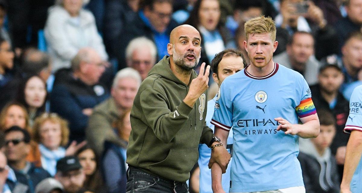 Kevin De Bruyne et Pep Guardiola