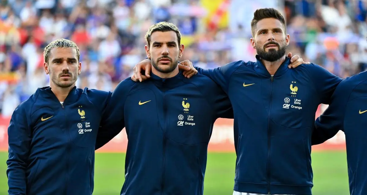 Antoine Griezmann, Théo Hernandez et Olivier Giroud