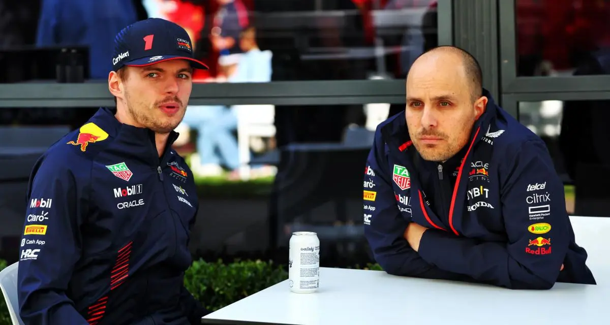 Max Verstappen et Gianpiero Lambiase