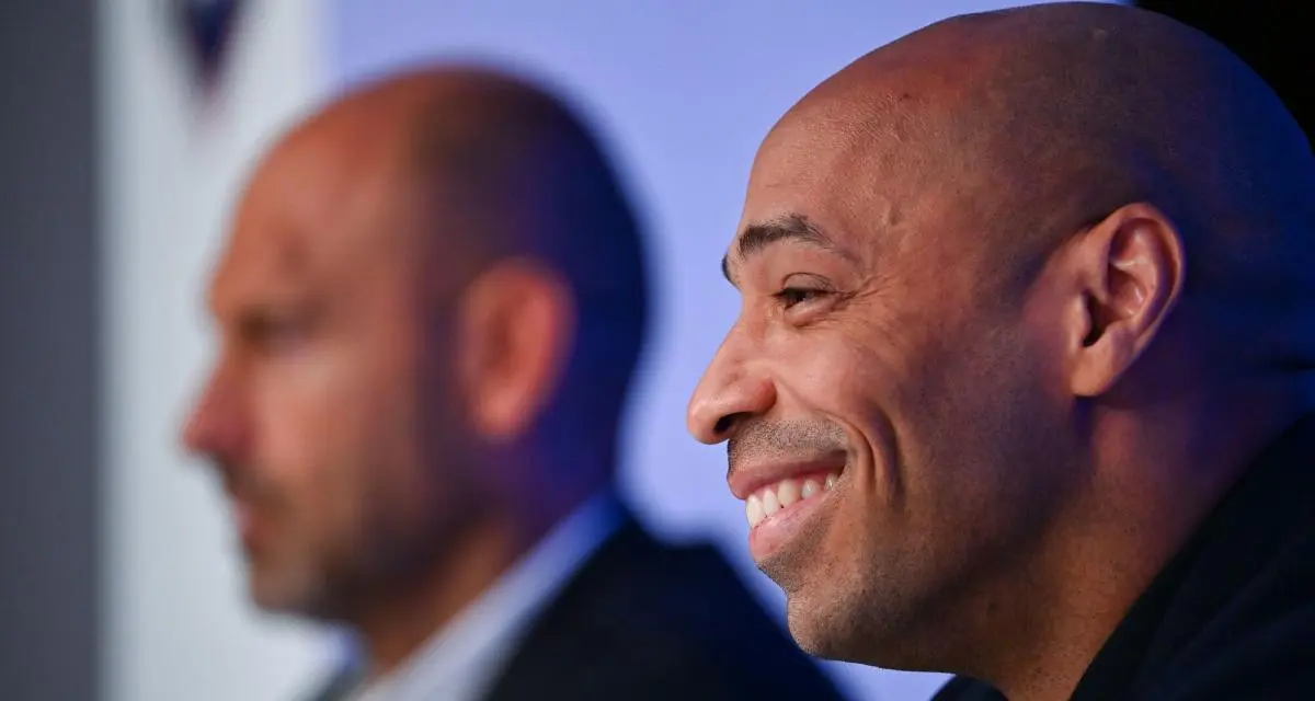 Thierry Henry en conférence de presse