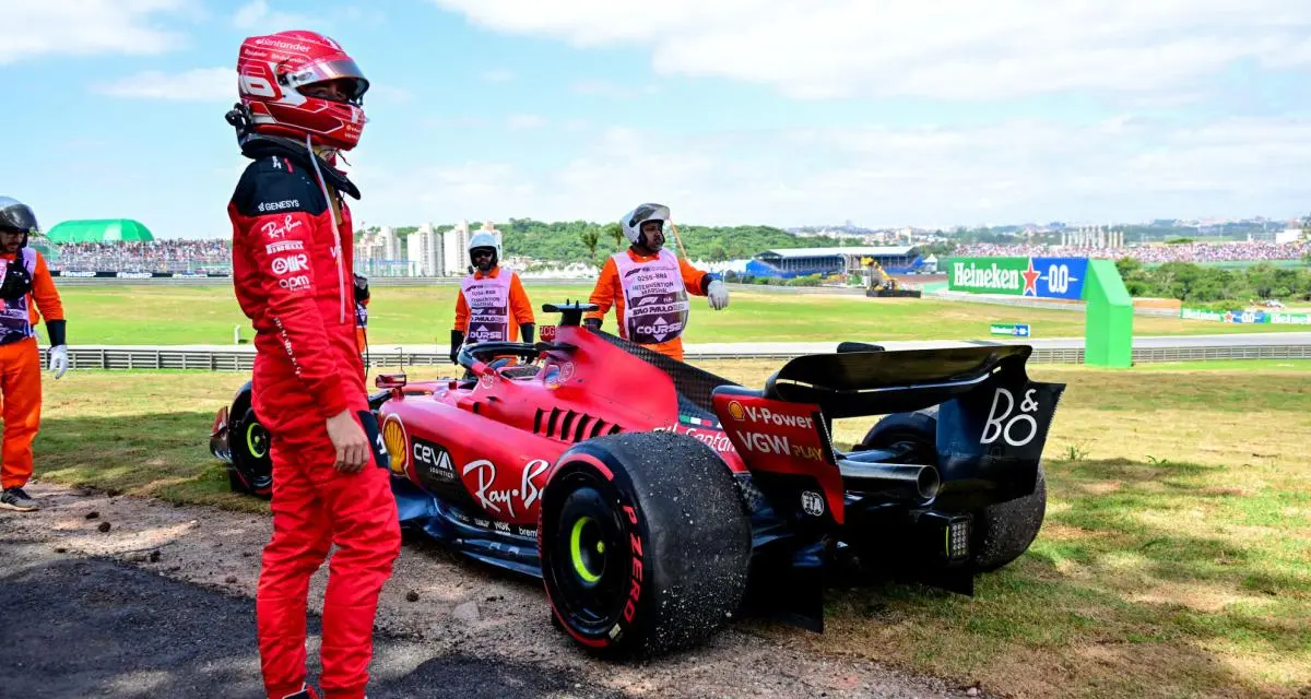 Ferrari : la révélation de la Scuderia au sujet de l'abandon de Leclerc au GP du Brésil