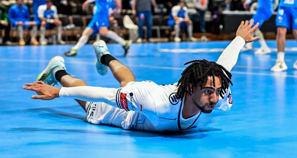 Hugo Bryan lors de la victoire de Montpellier face à Dijon