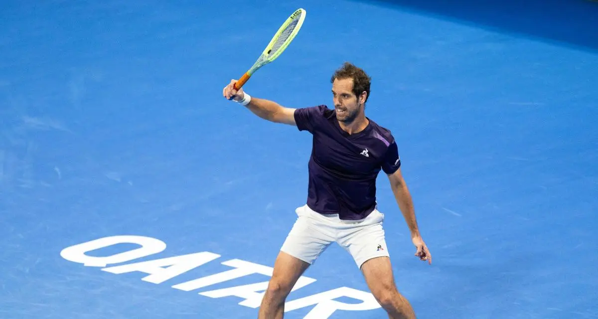 Richard Gasquet au tournoi de Doha