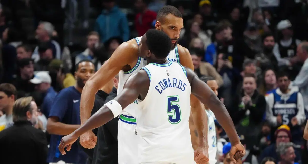 Rudy Gobert et Anthony Edwards