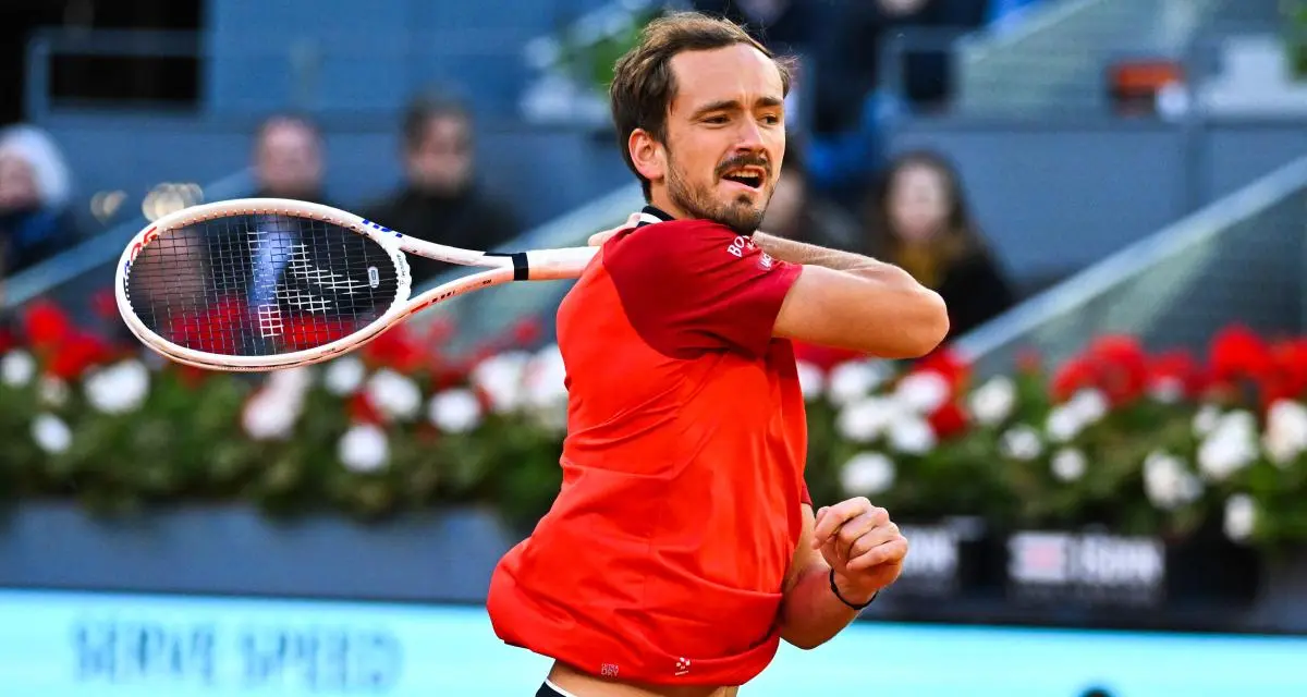 Daniil Medvedev au Masters de Madrid