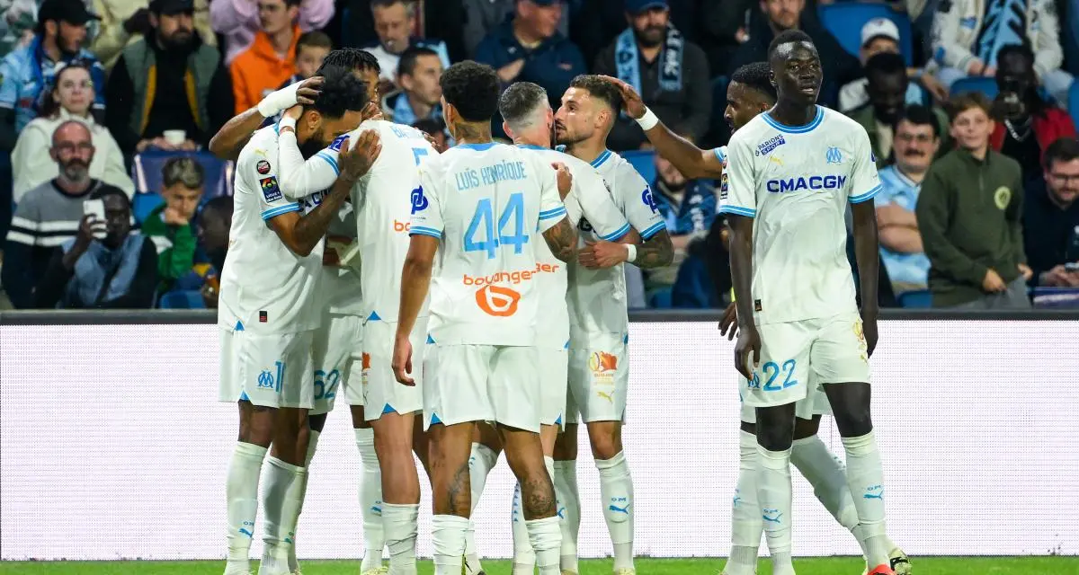 Les joueurs marseillais face au Havre