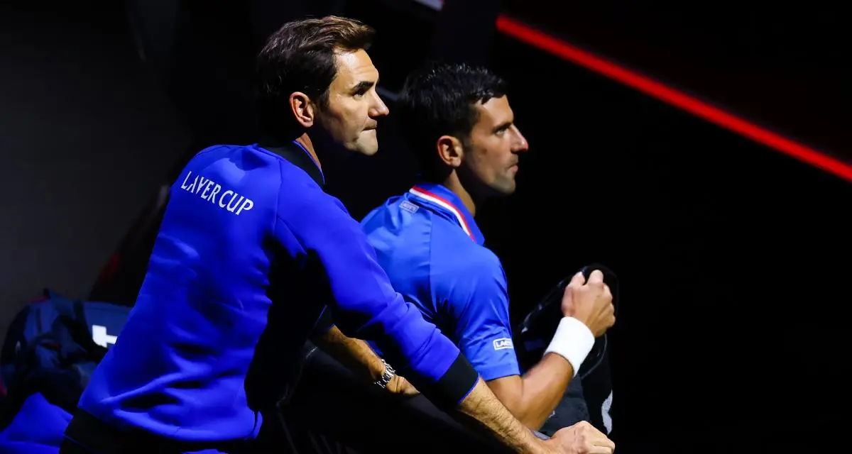 Roger Federer et Novak Djokovic à la Laver Cup