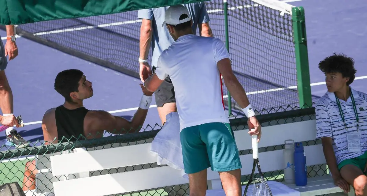 Novak Djokovic et Carlos Alcaraz à Wimbledon