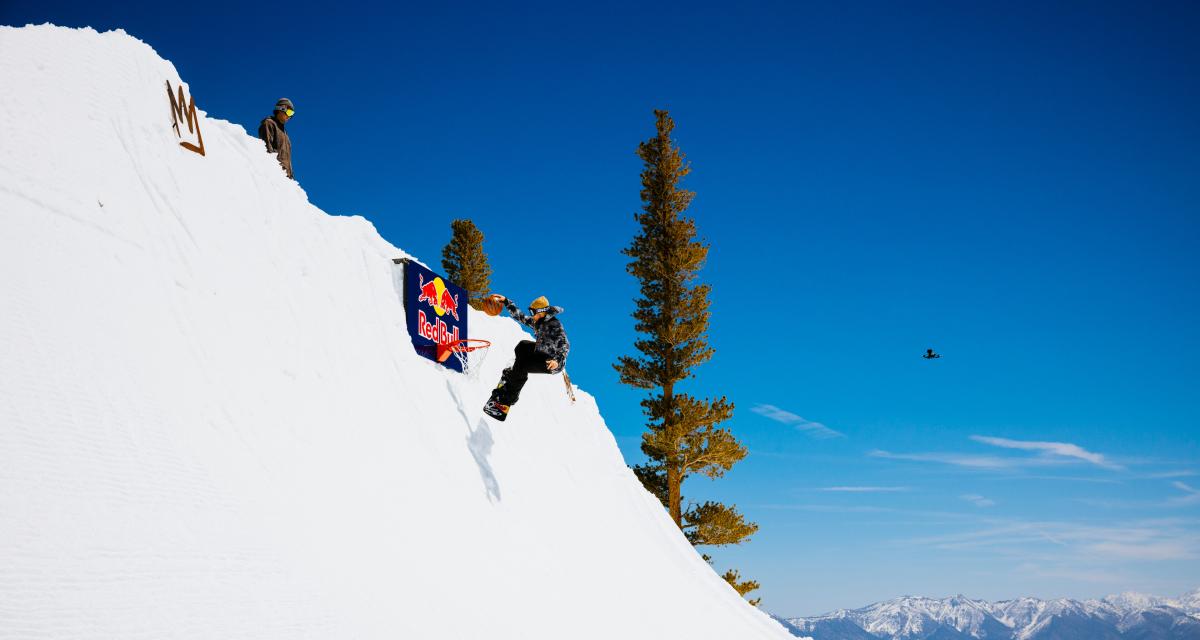 Sébastien Toutant participe à la Red Bull Snow Team Session à Mammoth Lakes, Californie, États-Unis