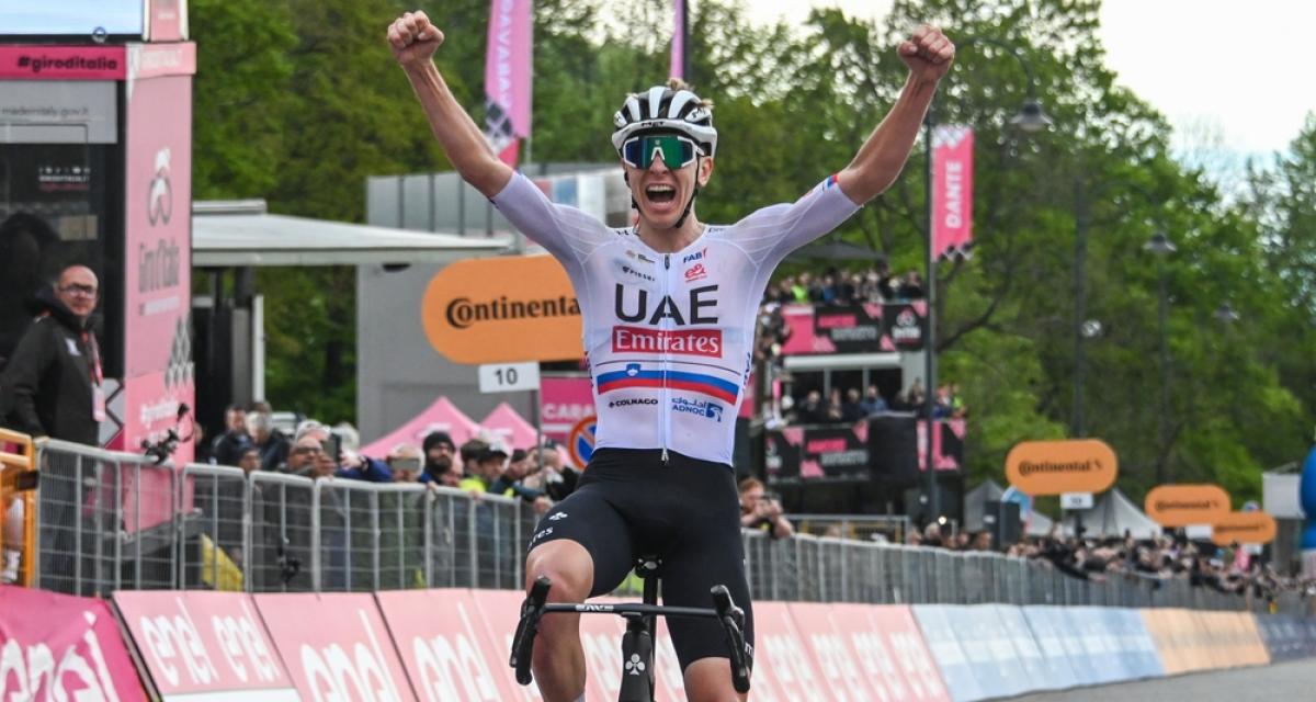 Tadej Pogacar vainqueur de la deuxième étape du Giro 2024
