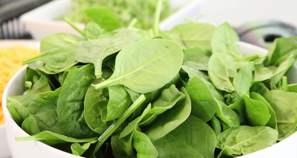 Les épinards, de la famille des légumes-feuilles, sont très bons pour combattre le cholestérol.