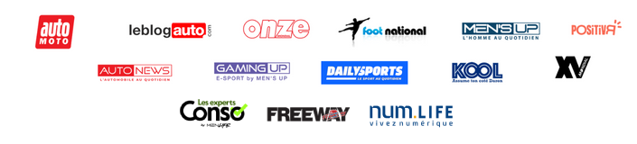 logos des médias du network Men life