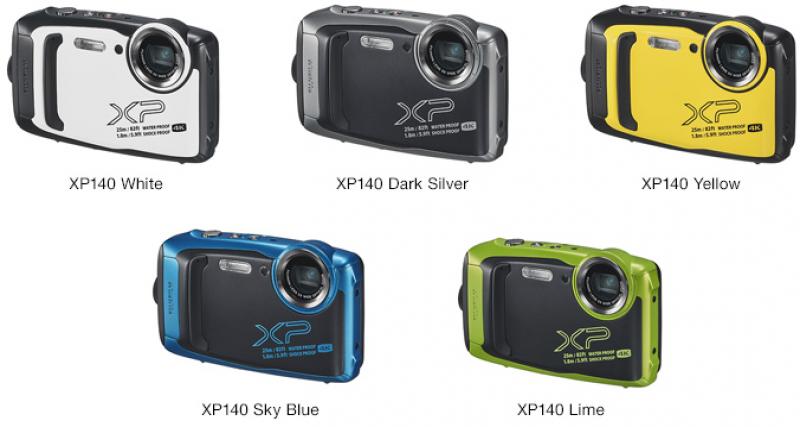 Fujifilm XP140 : toujours baroudeur…même en 4K ! - Le « best-seller » de la série tout-terrain de Fujifilm continue d’évoluer, avec un nouveau modèle Fujifilm FinePix XP140. Toujours aussi baroudeur, l’appareil s’agrémente de quelques nouveautés bienvenues.