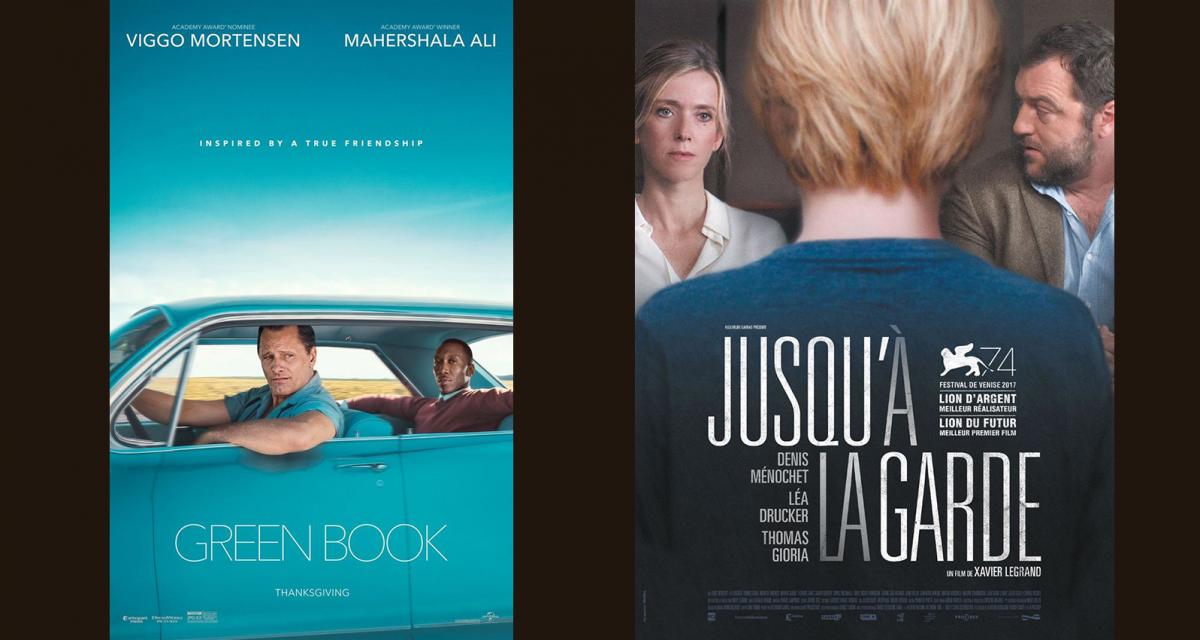 Les affiches de Jusqu'à la garde et Green Book