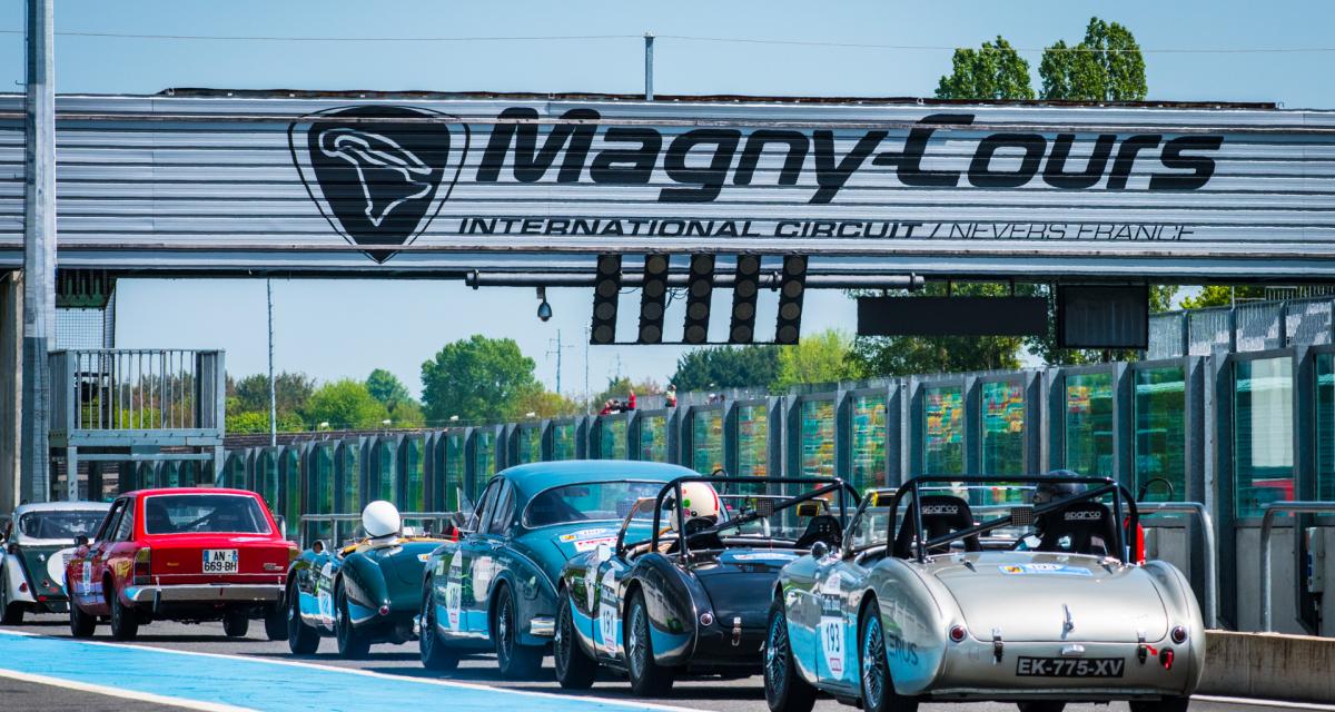 Passage par le circuit de Nevers Magny-Cours pour les concurrents du Tour Auto 2019