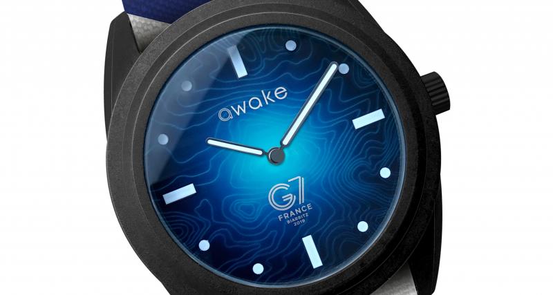 Awake, la marque de montres éco-responsable signe une édition limitée pour le G7 - Une montre océanique 