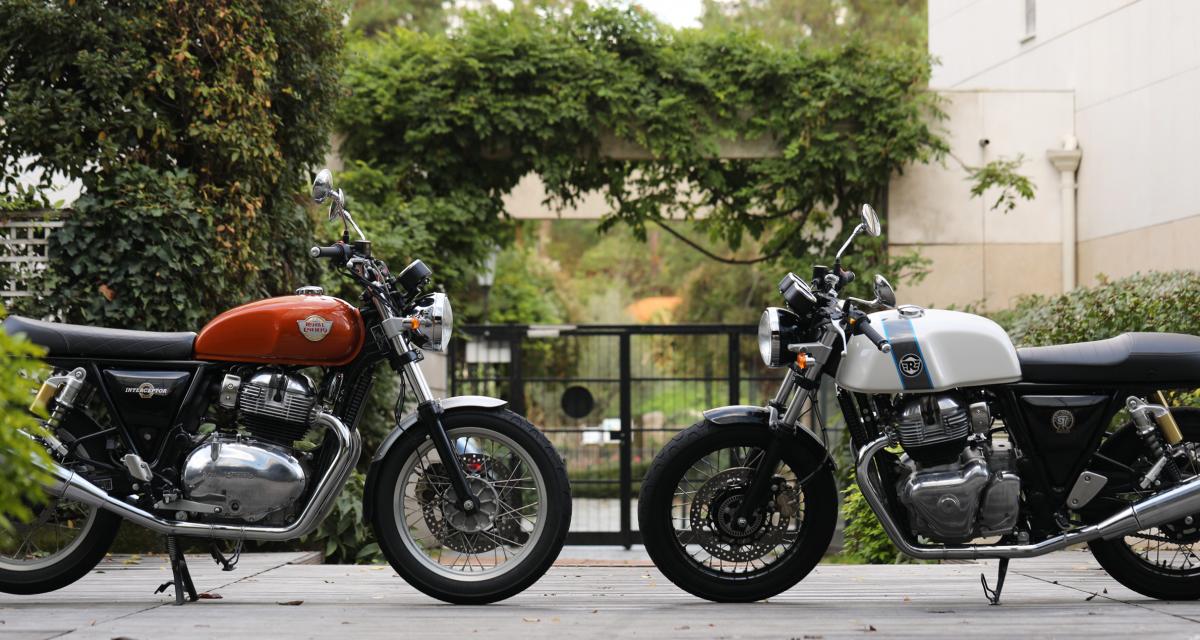 Royal Enfield Interceptor et Contintental GT