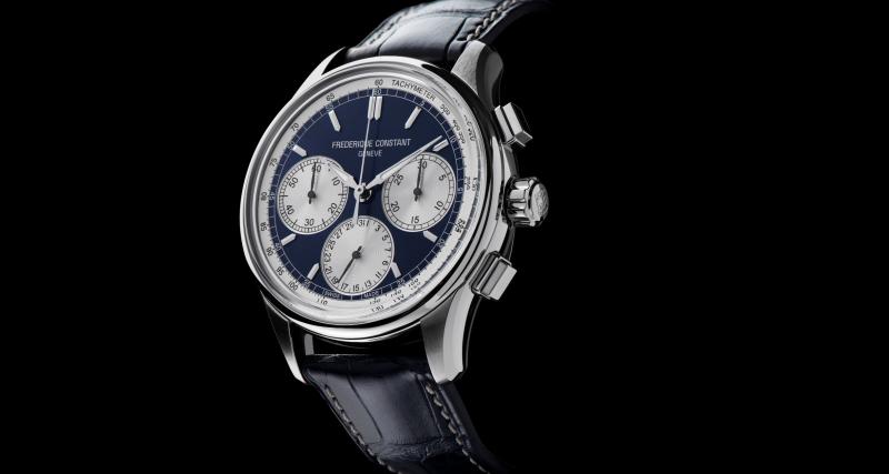 Frédérique Constant Chronographe Manufacture Flyback : plus sport, plus chic - Deux modèles proposés, acier et acier plaqué or rose