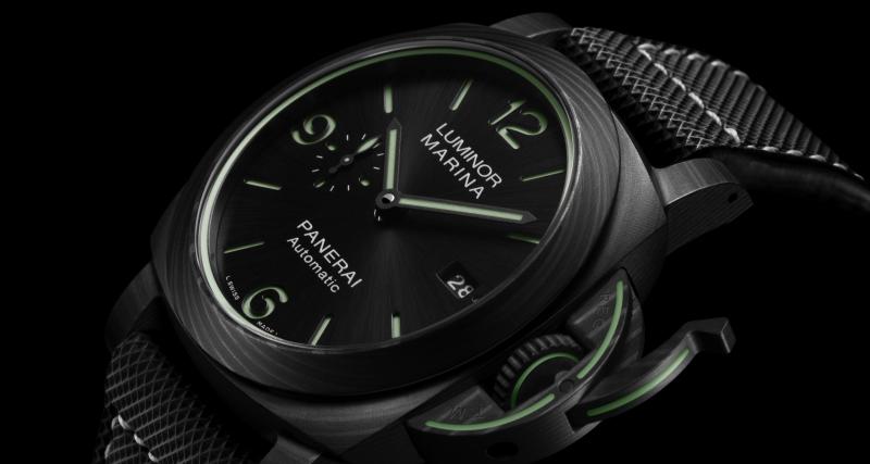 Panerai Luminor Marina Carbotech : entre full-black et luminescence - Panerai Luminor Marina Carbotech