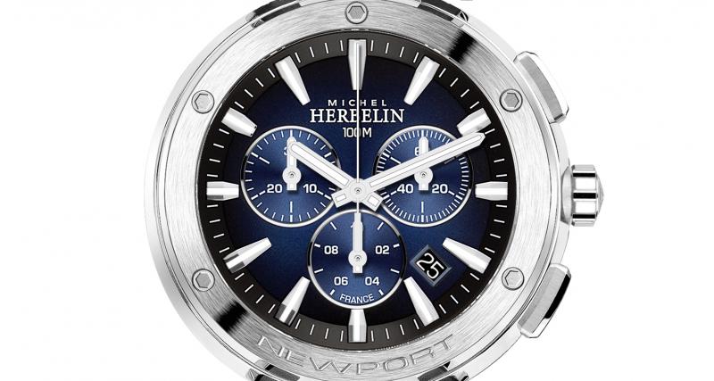 Michel Herbelin Newport Chronographe : sport-chic en 24 Heures Chrono ! - Michel Herbelin Newport Chronographe - Quartz