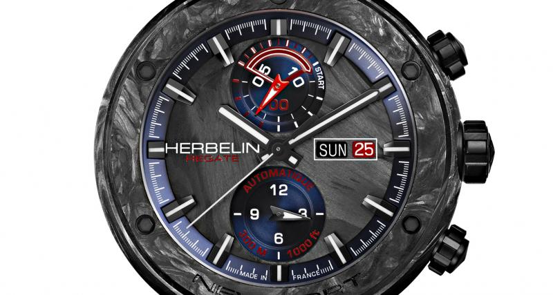 Michel Herbelin Newport Régate Carbone : bolide horloger en édition limitée - Michel Herbelin Newport Régate Carbone