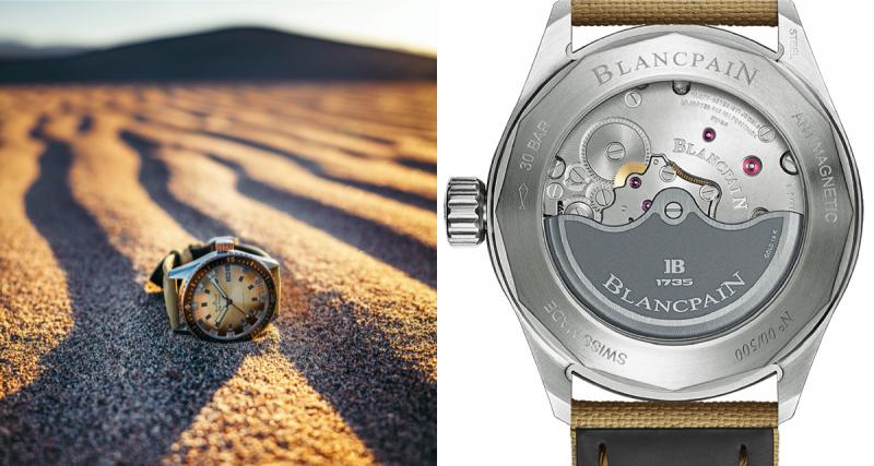 Plongée dans le désert (et dans le temps) pour la Fifty Fathoms Bathyscaphe Day Date - Une montre inspirée d'un modèle des 70's