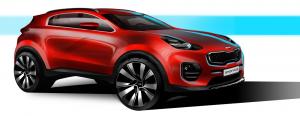 Croquis Kia Sportage 2016 (officiel)