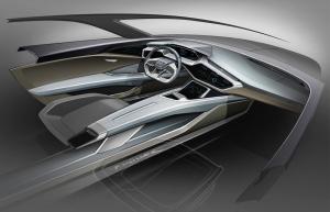 Croquis concept Audi e-tron quattro (officiel)
