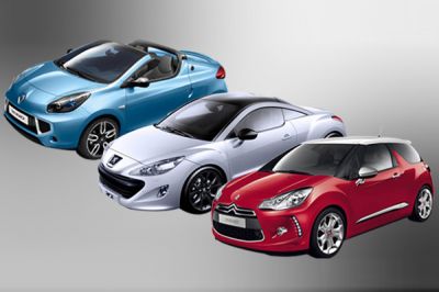 Citroën DS3, Peugeot RCZ, Renault Wind