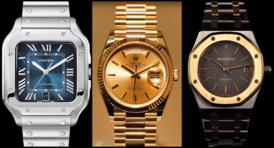 Rolex, Cartier, Audemars Piguet... Top 10 des montres populaires en France