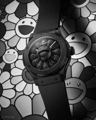 Hublot Classic Fusion Takashi Murakami All Black | Les photos de la montre souriante