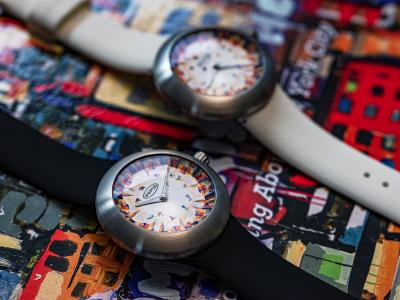 Ikepod Megapod x Tom Christopher | Photos de la montre pop-art